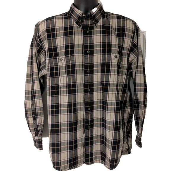 Pendleton Expedition Shirt Mens Medium Plaid Button Down Long Sleeve Cotton - Picture 3 of 10